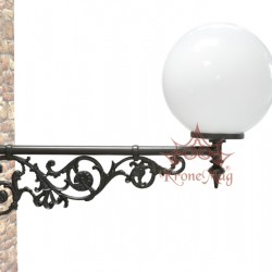 Kerti Díszes Öntöttvas Falikar, Lámpa ME501 GLOB400