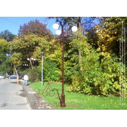 Köztéri Fém - Öntöttvas Lámpaoszlop, Kandeláber UNIO-3C-T1
