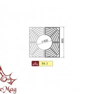 Öntöttvas Favédőrács PA1