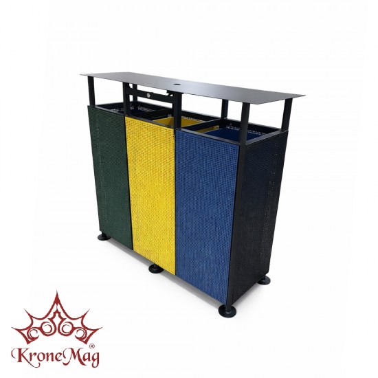 Kültéri,Parki Szelektív Hulladékgyűjtő URBAN REC 27.CS