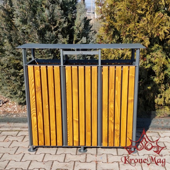 Kültéri,Parki Szelektív Hulladékgyűjtő URBAN REC 39.CS