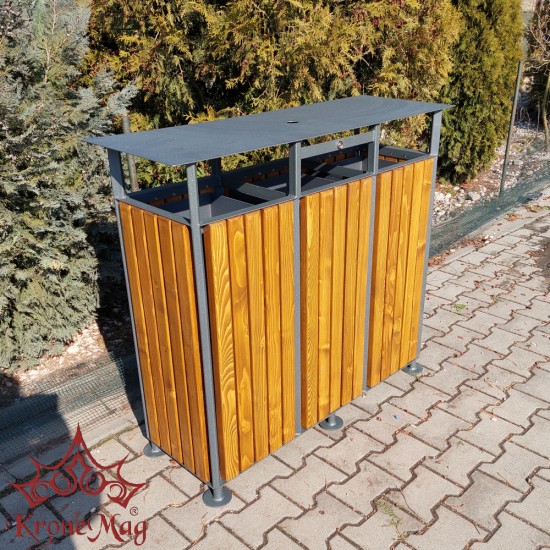 Kültéri,Parki Szelektív Hulladékgyűjtő URBAN REC 39.CS