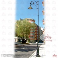 Közvilágítási Öntöttvas Kandeláber T65-4-L1