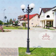 Köztéri Parki Fém - Öntöttvas Lámpaoszlop Kandeláber VILLA-3