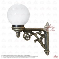 Kerti Alumínium Falikar, Lámpa TA-101.GLOB200