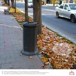 Kültéri, Parki Öntöttvas Hulladékgyűjtő BIN-1-C