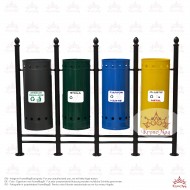 Kültéri, Parki Szelektív Hulladékgyűjtő URBAN REC.4.L