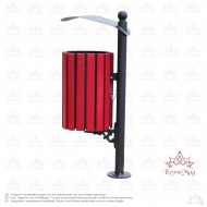 Kültéri Födeles Szemetes URBAN 1 RVL.R.C