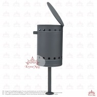 Kültéri Fedeles Csikktartós Szemétgyűjtő UT6.CS