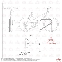 Kültéri Kerékpártároló CYCLE-6