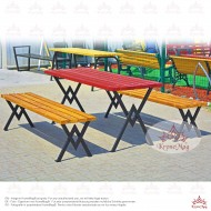 Pad-Asztal Garnitúra, Készlet MALOTT