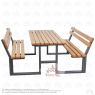 Utcabútor Pad-Asztal Garnitúra, Készlet TUSNAD 2