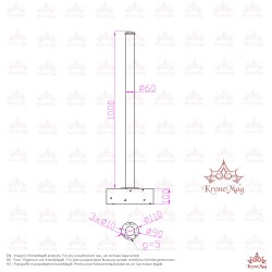 Forgalomterelő Térelzáró Poller TRAFFIC-1F