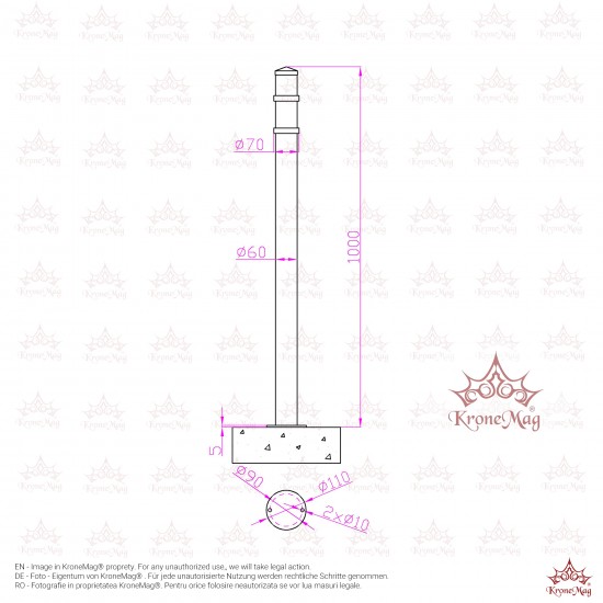 Forgalomterelő,Poller,Térelzáró DEL-7F