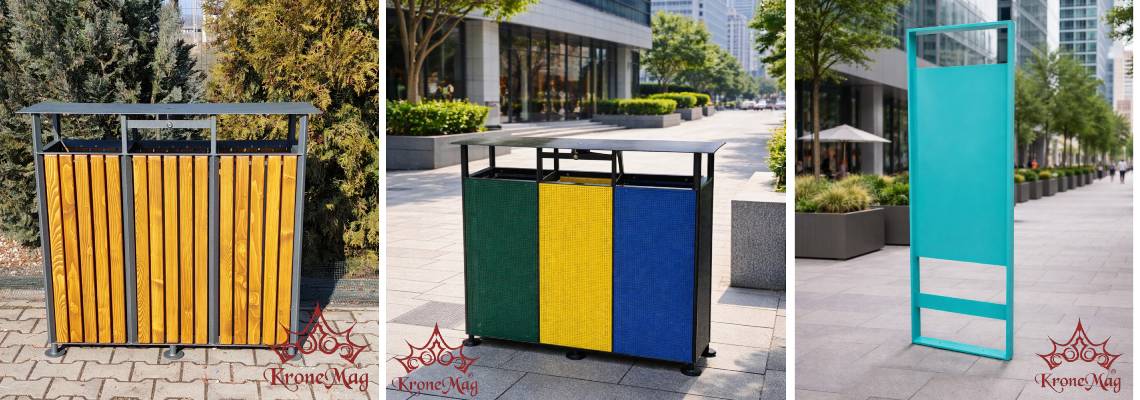 Új információs táblák és szelektív szemetesek