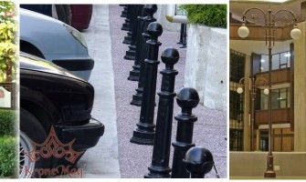 Bevásárlóközpontok bejáratának berendezése