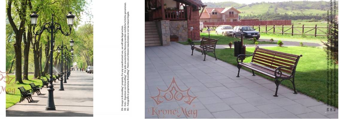 Utcabútorok  és  séta