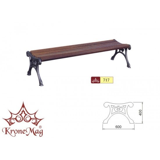 Kültéri,Parki Támla nélküli pad - 717