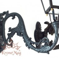 Kerti Díszes Öntöttvas Falikar, Lámpa ME530 PALASIO