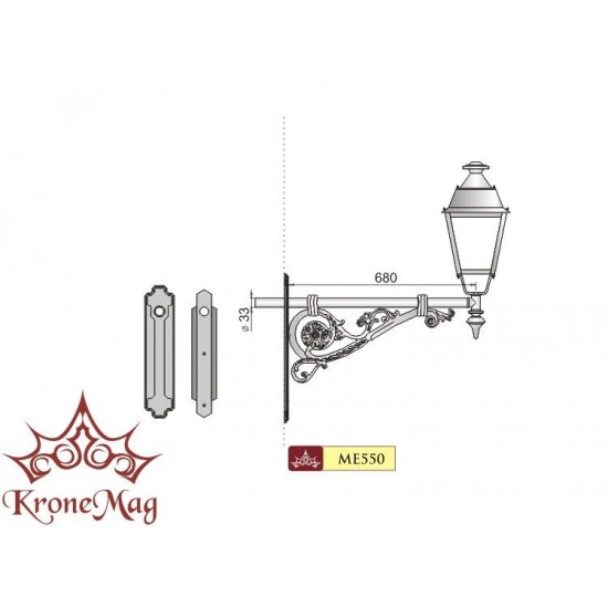 Kültéri Díszes Lámpa ME550 VILLA