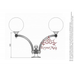 Kültéri Öntöttvas Állólámpa SI-940H GLOB300