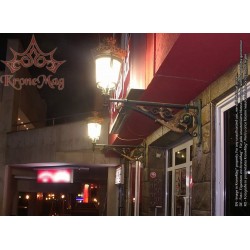 Kerti Díszes Öntöttvas Falikar, Lámpa ME502 PALASIO