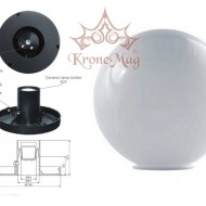 Kültéri Búras Lámpatest Glob Ø400.A.OZ-400