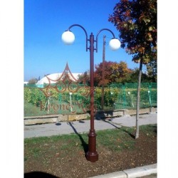 Kerti, Teraszi Fém-Öntöttvas Kandeláber UNIO-2C-T1