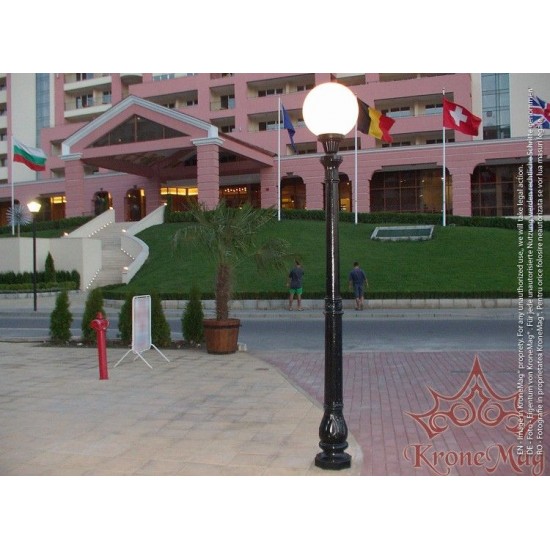 Kerti,Teraszi Öntöttvas Kandeláber H-1