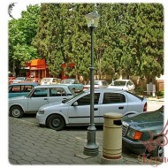 Köztéri Parki Fém - Öntöttvas Lámpaoszlop Kandeláber M144