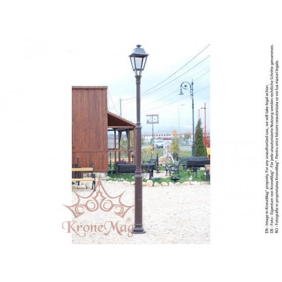 Köztéri Parki Öntöttvas Kandeláber VILLA2-1