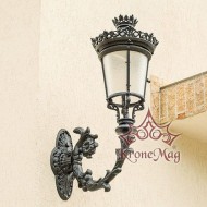 Kerti Díszes Öntöttvas Falikar, Lámpa ME109.PALASIO