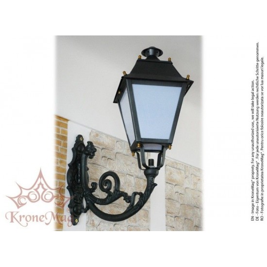 Kerti Díszes Öntöttvas Falikar,Lámpa ME503 VILLA