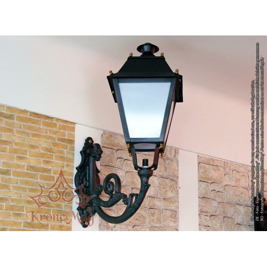 Kerti Díszes Öntöttvas Falikar,Lámpa ME503 VILLA