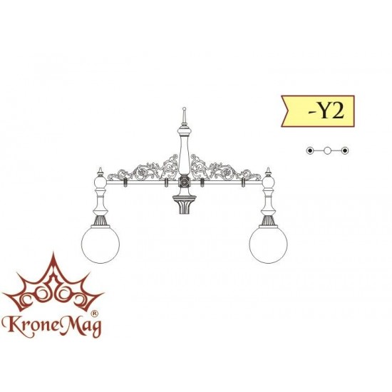 Közvilágítási Öntöttvas Kandeláber 1H1-Y2