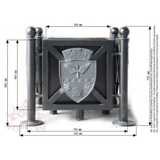 OTTAWA Fém Növényláda